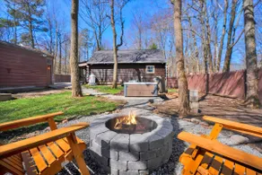 Pocono Log Cabin | Hot Tub | Lake Access | Firepit - Image 3