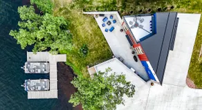 Modern Lake House w/ Rooftop Deck on Lake Chetek - Image 3