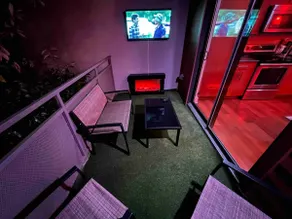 The Red Room *Cloud Ceilings* Patio & Bathroom TV* - Image 5