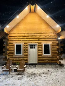 Luxury Log Cabin with Water & Bath - Image 2