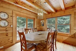 Woodsy cabin, hot tub, fireplace, balcony, grill - Image 4