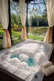 Hot Tub, Fireplace, and Lake View - Image 3