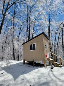 Primitive Off-Grid Cabin • Wood Stove Glamping - Image 2