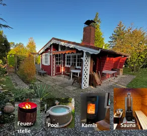 Holiday home at Bernsteinsee (Sauna, Grill, Feuers.) - Image 4