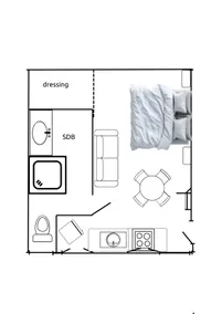 L'Escale Thermale, self-contained air-conditioned studio - Image 5