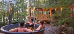 Lakefront cottage, hot tub, dock beach canoe&SUPs - Image 4