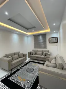 Furnished 6-bedroom apartment with two bedrooms, a living room, a lounge, two bathrooms, and a kitchen - Image 5