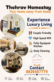 Thehrav |Stylish 1BHK Near IGI Airport| Yashobhumi - Image 5