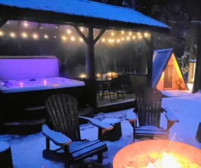 Unique Nordic Spa Cabin Retreat. Round lake - Image 3
