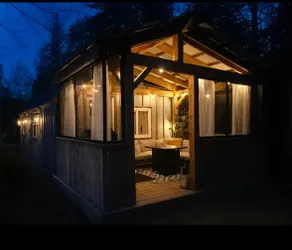 Unique Nordic Spa Cabin Retreat. Round lake - Image 4