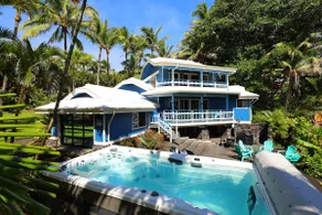 Oceanview Kehena Black Sand Beach House - spa/pool - Image 2