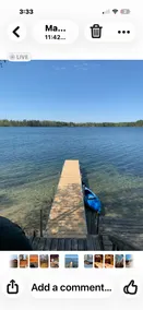Log lodge in crystal clear lake in the Chippewa. - Image 5