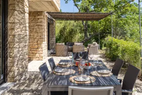 Contemporary house, pool, and view of Gordes - Image 3