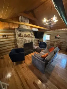 Rustic log cabin on the river - Image 3