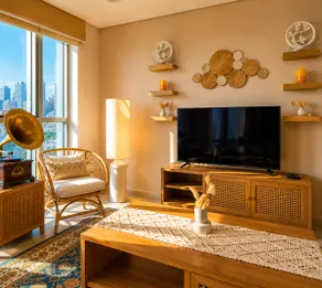 stylish at Pearl, 2 BR, pool, parking and sea view - Image 5