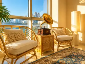 stylish at Pearl, 2 BR, pool, parking and sea view - Image 4