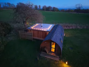 Luxury Glamping Cabin With Swedish Wood Fired Tub - Image 4