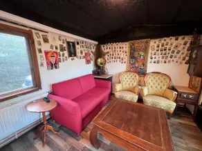 Black house in the forest with Hot Tube and Home theater for movies - Image 2