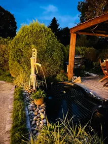 Villa des Cortins Pool and Hot Tub Area - Image 4