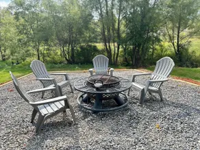 2024 built Asheville retreat fire pit fire place - Image 2