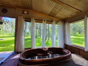 Romantic cabin with hot tub&woodstove - Image 4