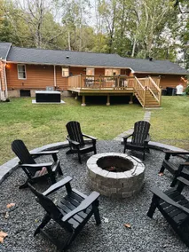Poconos Creekside Cabin with Hot Tub and Firepit - Image 3