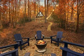Kings beds, spa, game room, fire pit, creek-front! - Image 5