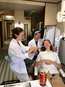 1 room for 5 people (3 single beds + 1 double bed) at Wonder House, a real dental clinic facility. - Image 5
