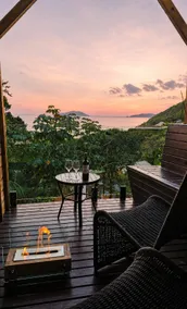 Romantic cabin with sea view, heated spa+fireplace - Image 2