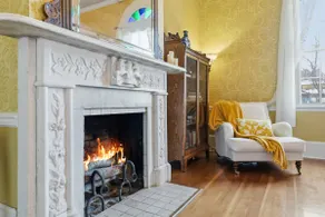 Stay in Jacksonville’s iconic 1861 B.F. Dowell House. Walk to Britt Festival, downtown, restaurants, and wine tasting while enjoying stained glass, marble fireplaces, private baths, gardens, and timeless historic charm. - Image 3