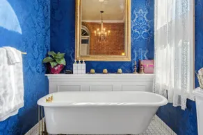 Stay in Jacksonville’s iconic 1861 B.F. Dowell House. Walk to Britt Festival, downtown, restaurants, and wine tasting while enjoying stained glass, marble fireplaces, private baths, gardens, and timeless historic charm. - Image 5