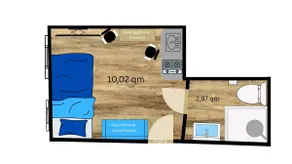 ModernMiniRoom Parking City Close-SelfCheckIn - Image 5