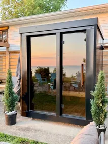 Cedar Sauna + Hot Tub on a Lake Erie Bluff - Image 2
