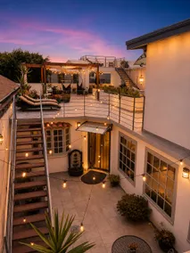 Rooftop Ocean views, great outdoor space,  A/C,  prime location, gated, firepit - Image 2