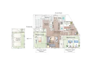1-minute walk from Okayama and Koseibashi Station, modern renovated accommodation, fully rented, maximum 7 people, free parking - Image 3