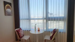 Netflix Free Open # Moonlight Park View # Hotel Bedding. New construction.Full options. Business trip. Comfort. Long-stay discount - Image 3