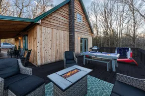 PlayDeck Cabin – Outdoor Pool Table & Fire Pit - Image 4