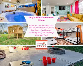 Fun Indy Home w/XL Hot Tub•Firepit•BunkBed•4BD - Image 5