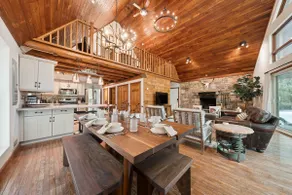 A-Frame Cabin: Hike, Golf Sim, Raft, Sleeps 20 - Image 5