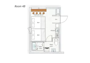 Newly built 20 m² | 5-minute walk from the station | Direct access to Tokyo/Ueno | Projector | High-speed Wi-Fi , Family-Friendly | Double... - Image 3