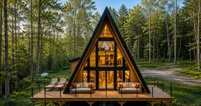 A Soulful A-Frame Retreat with a Hot Tub - Image 3