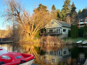 Stunning lake from cabin with dock and fire pit - Image 5