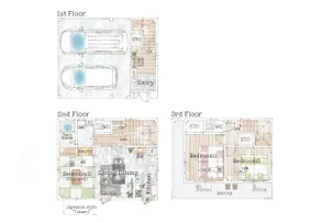5 minutes by car from Okayama Station/Entire building/2 parking spaces/Family/Group/Maximum 7 people/3 bedrooms/2 toilets - Image 5
