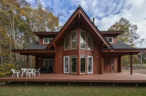 Barbecue allowed!A newly built log house of about 200 m² | Surrounded by the warmth of a log house, perfect for large group trips. Hot spring. - Image 2