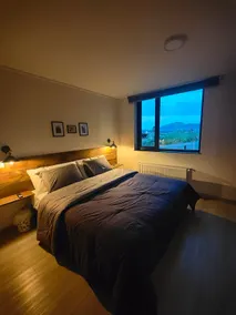 king bed, fjord balcony and temp pool. - Image 5