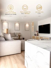 COSY apartment with private heated pool - Image 5