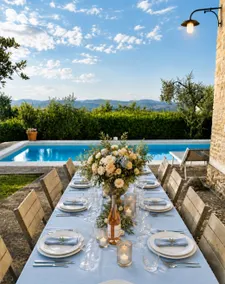 Private Tuscan villa with pool steps from village - Image 3