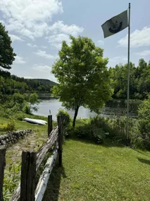 Round wood chalet - riverside, spa & billiards - Image 3