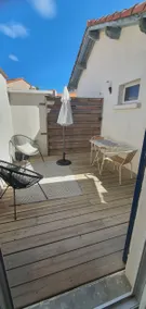 Beach studio 150 meters away, Alba courtyard side. - Image 2