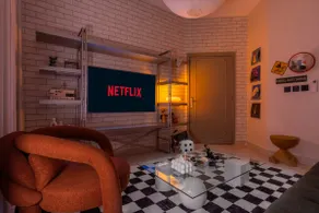 Mid-century 1BD Apartment | Living Room - Image 5